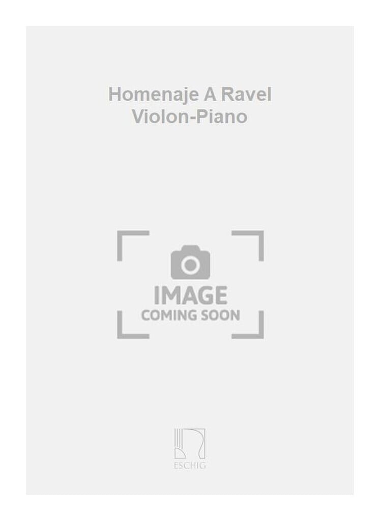 Homenaje A Ravel Violon-Piano
